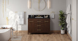 Jeffrey Alexander Katara 48" Dark Walnut Single Sink Bathroom Vanity with Black Granite Top - 8 in. Widespread Faucet Top product image 6