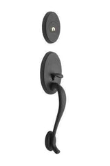 Copper Creek AT4610BC black single cylinder handleset