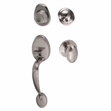 Sure-Loc AT507-AR 15A antique nickel single cylinder handleset