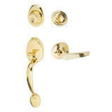 Sure-Loc AT507-CD 3 polished brass single cylinder handleset
