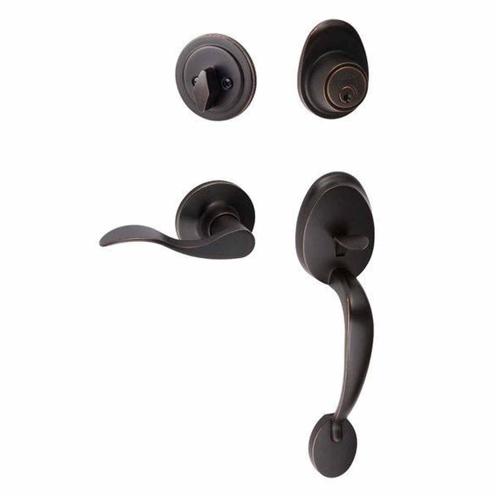 Sure-Loc AT507-SB LH 11P vintage bronze single cylinder handleset