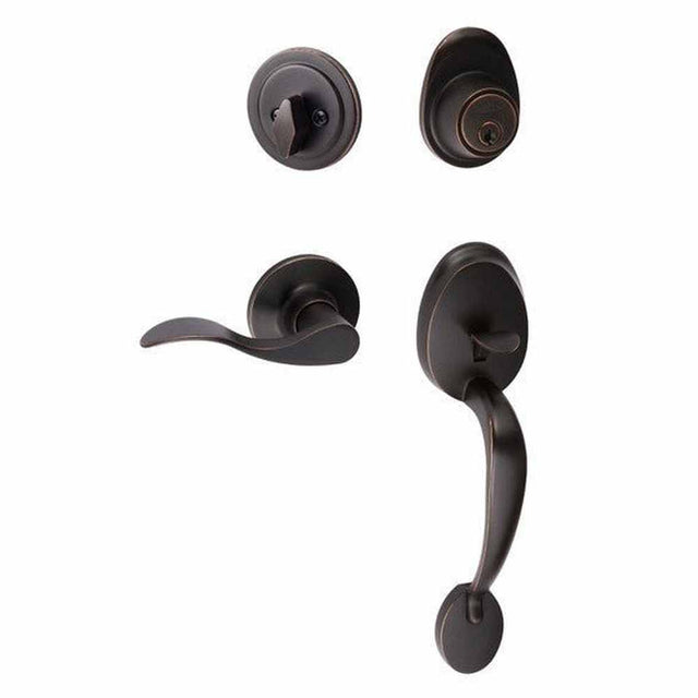 Sure-Loc AT507-SB LH 11P vintage bronze single cylinder handleset
