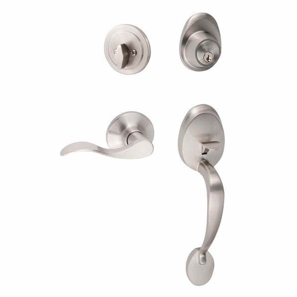 Sure-Loc AT507-SB LH 15 satin nickel single cylinder handleset