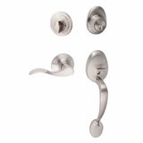 Sure-Loc AT507-SB LH 15 satin nickel single cylinder handleset