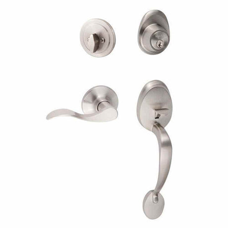 Sure-Loc AT507-SB LH 15 satin nickel single cylinder handleset