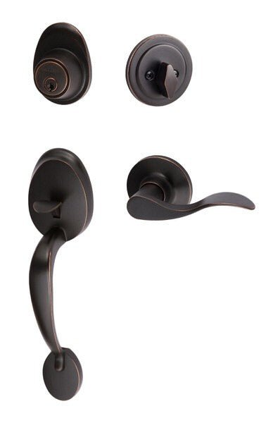 Sure-Loc AT507-SB RH 11P vintage bronze single cylinder handleset