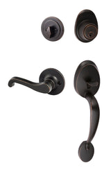 Sure-Loc AT507-SG LH 11P vintage bronze single cylinder handleset