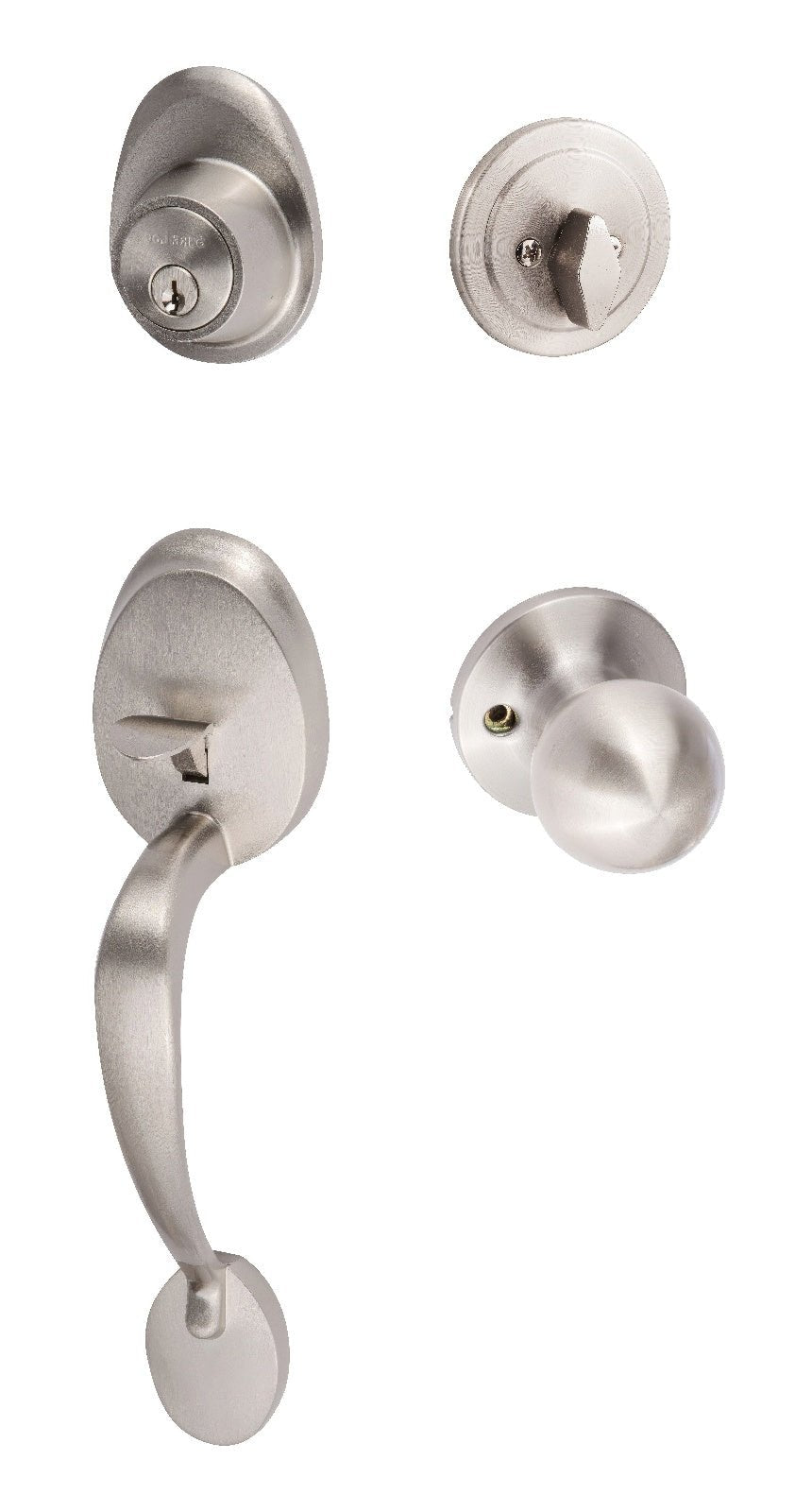 Sure-Loc AT507-TA 15 satin nickel single cylinder handleset