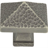 Atlas Homewares 2237-NO Craftsman Square Knob 1-1/4" Pewter