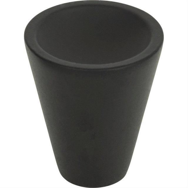 Atlas Homewares 228-BL Dap Cone Knob 1" Matte Black