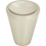 Atlas Homewares 228-BRN Dap Cone Knob 1" Brushed Nickel