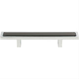 Atlas Homewares 231-BLK-CH Spa Black Pull 3 Inch Center to Center Polished Chrome