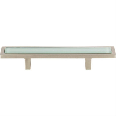Atlas Homewares 231-GR-BRN Spa Green Pull 3" Center to Center Brushed Nickel