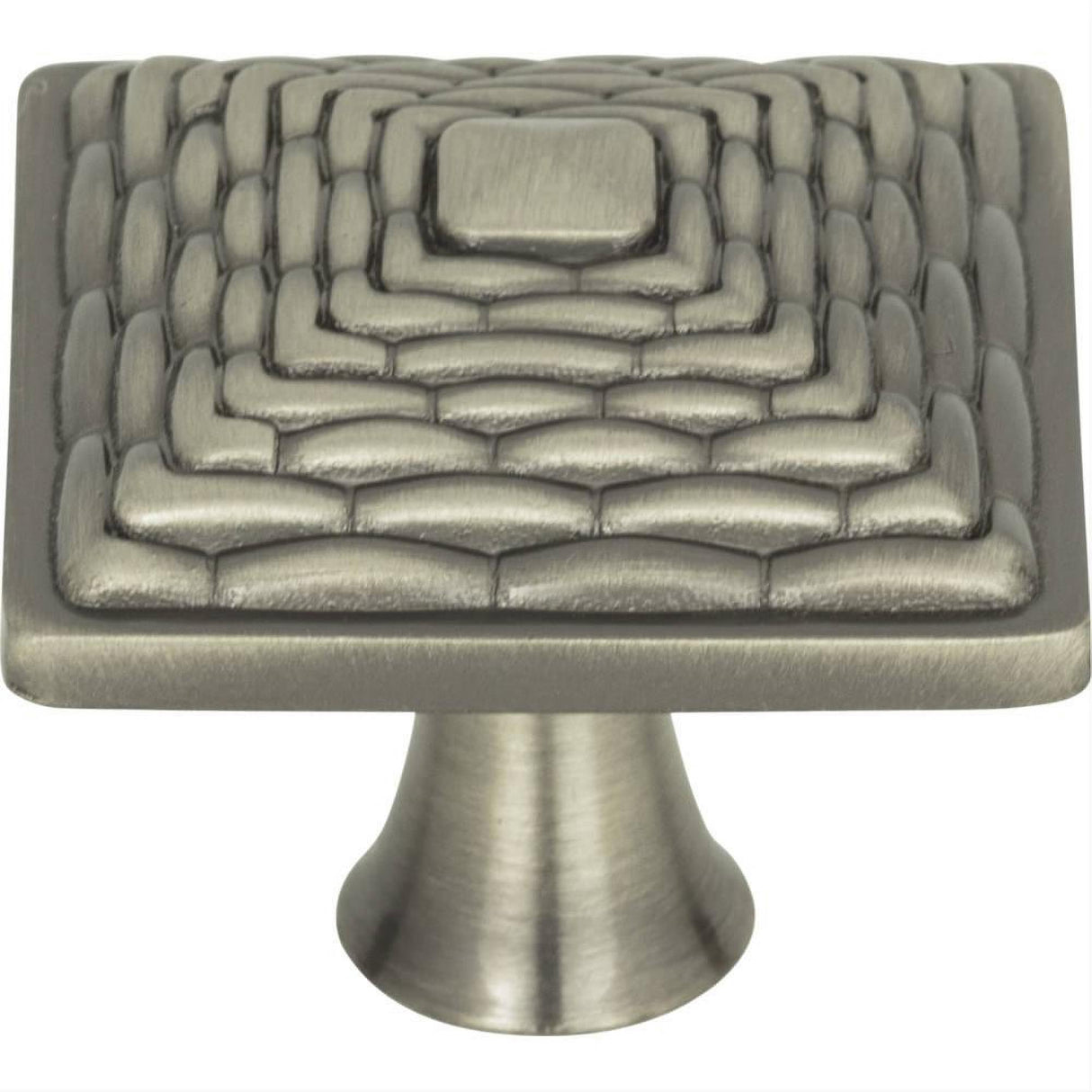 Atlas Homewares 237-BRN Mandalay Square Knob 1-1/4" Brushed Nickel