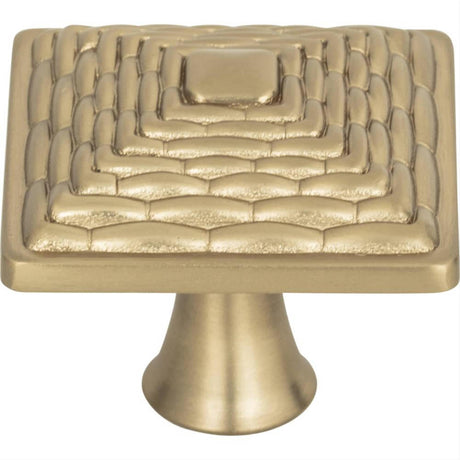 Atlas Homewares 237-CM Mandalay Square Knob 1-1/4" Champagne