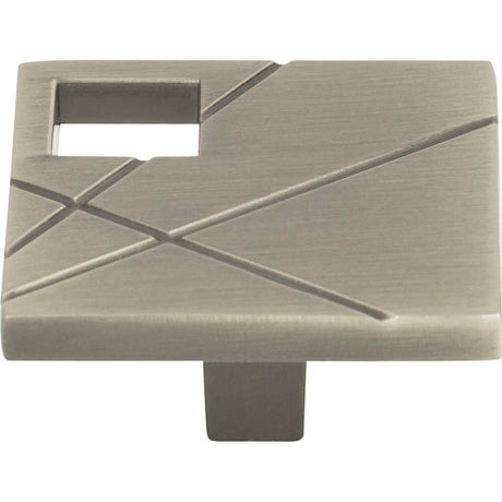 Atlas Homewares 251R-BRN Modernist Right Square Knob 1-1/2" Brushed Nickel