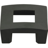 Atlas Homewares 255-BL Centinel Square Knob 1-1/4" Center to Center Matte Black