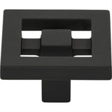 Atlas Homewares 260-BL Nobu Square Knob 1-3/8" Matte Black