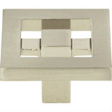 Atlas Homewares 260-BRN Nobu Square Knob 1-3/8" Brushed Nickel