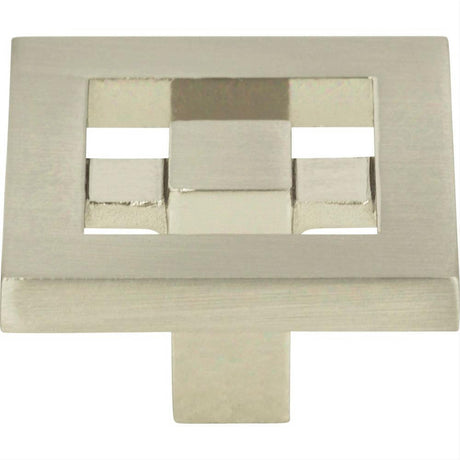 Atlas Homewares 260-BRN Nobu Square Knob 1-3/8" Brushed Nickel