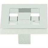Atlas Homewares 260-CH Nobu Square Knob 1-3/8" Polished Chrome