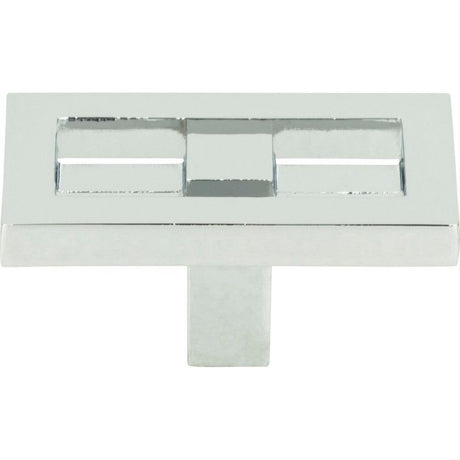 Atlas Homewares 261-CH Nobu Rectangle Knob 1-3/4" Polished Chrome