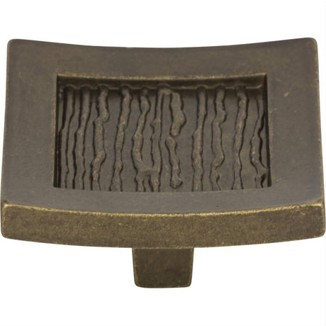 Atlas Homewares 270-BB Primitive Square Knob 1-1/2" Burnished Bronze