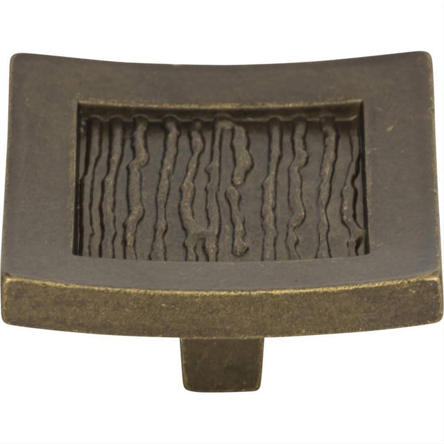 Atlas Homewares 270-BB Primitive Square Knob 1-1/2" Burnished Bronze
