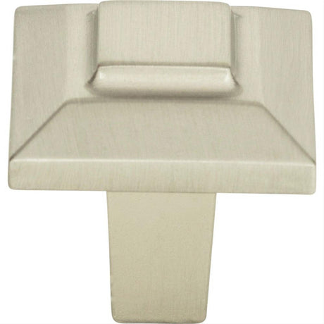 Atlas Homewares 283-BRN Trocadero Small Square Knob 1" Brushed Nickel