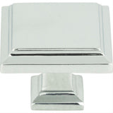 Atlas Homewares 289-CH Sutton Place Square Knob 1-1/4" Polished Chrome