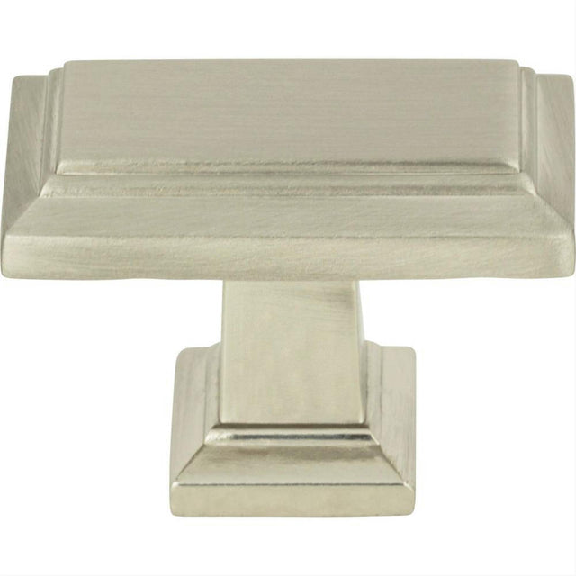 Atlas Homewares 290-BRN Sutton Place Rectangle Knob 1-7/16" Brushed Nickel