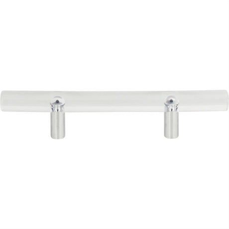 Atlas Homewares 3147-CH Optimism Rail Pull 3" Center to Center Polished Chrome