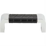 Atlas Homewares 3150-CROC Paradigm Pull 3" Center to Center CH & Black Croc Leather