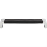 Atlas Homewares 3151-BL Paradigm Pull 6-5/16" Center to Center CH &amp; Black Leather