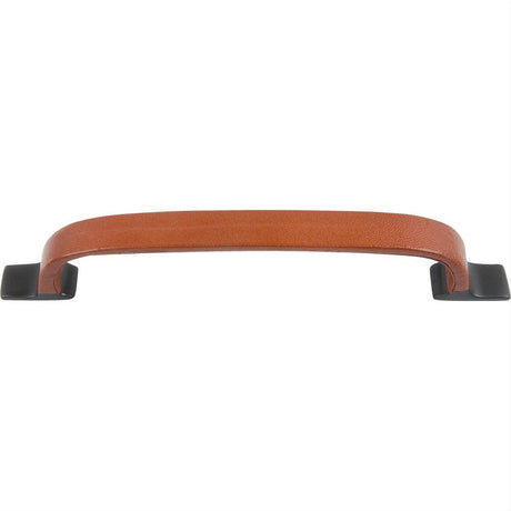 Atlas Homewares 3179-O Hamptons Saddle Leather Pull 6-5/16" Center to Center Aged Bronze