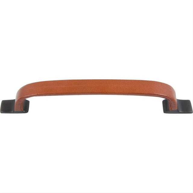 Atlas Homewares 3179-O Hamptons Saddle Leather Pull 6-5/16" Center to Center Aged Bronze
