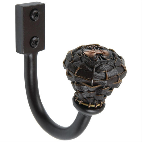 Atlas Homewares 3182-O Hamptons Expresso 3" Leather Hook Aged Bronze