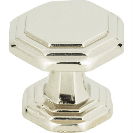 Atlas Homewares 319-PN Dickinson Octagon Knob 1-1/4" Polished Nickel