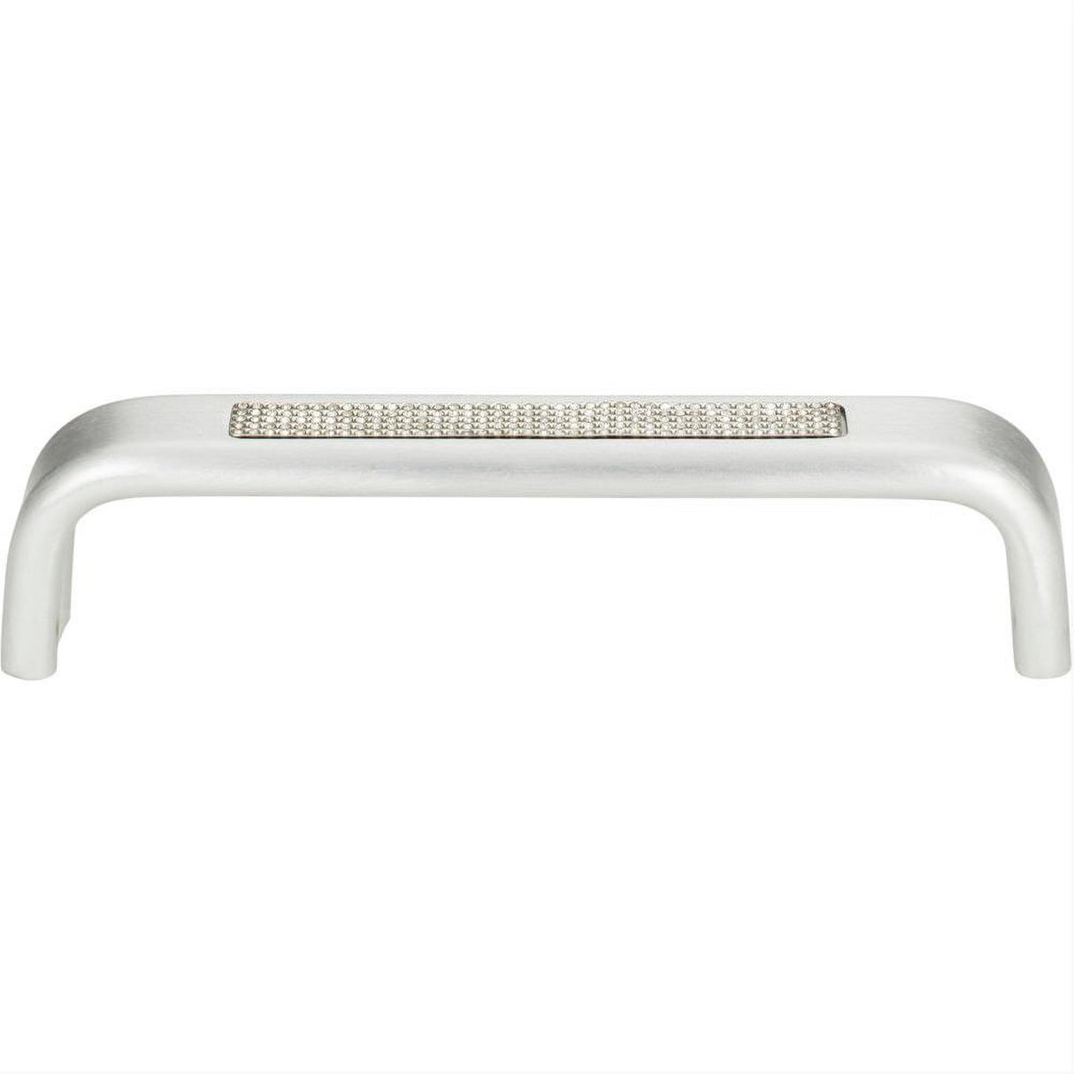 Atlas Homewares 3199-MC Crystal Inset Arch Pull 5-1/16" Center to Center Matte Chrome