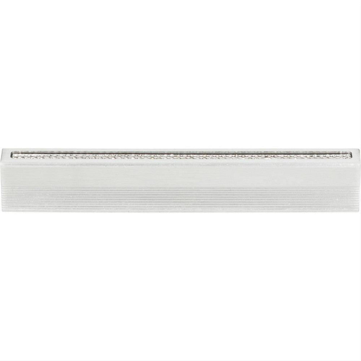 Atlas Homewares 3200-MC Crystal Inset Thin Pull 3-3/4" Center to Center Matte Chrome