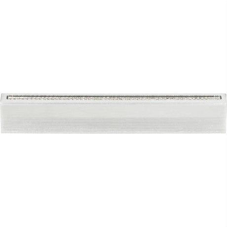 Atlas Homewares 3200-MC Crystal Inset Thin Pull 3-3/4" Center to Center Matte Chrome