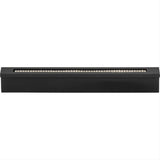 Atlas Homewares 3201-BL Crystal Bar Inset Thin Pull 3-3/4" Center to Center Matte Black
