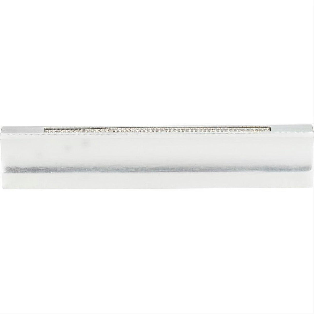 Atlas Homewares 3202-MC Crystal Inset Thin Pull 5-1/16" Center to Center Matte Chrome