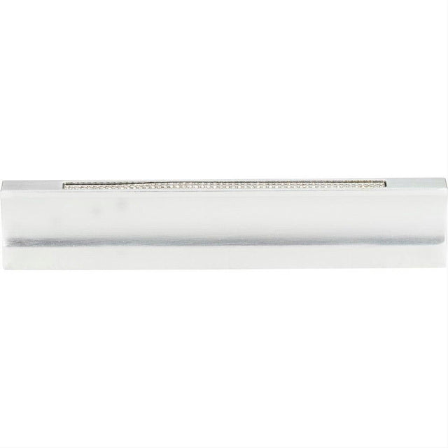 Atlas Homewares 3202-MC Crystal Inset Thin Pull 5-1/16" Center to Center Matte Chrome