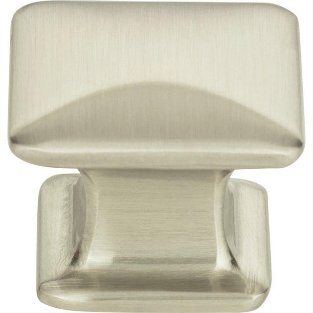 Atlas Homewares 322-BRN Alcott Square Knob 1-1/4" Brushed Nickel