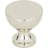 Atlas Homewares 328-PN Shelley Round Knob 1-1/4" Polished Nickel