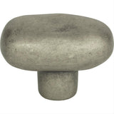 Atlas Homewares 332-P Distressed Oval Knob 1-11/16" Pewter