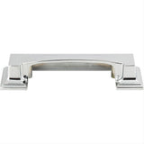 Atlas Homewares 339-CH Sutton Place Cup Pull 3" Center to Center Polished Chrome