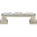 Atlas Homewares 341-BRN Legacy Crystal Pull 3" Center to Center Brushed Nickel