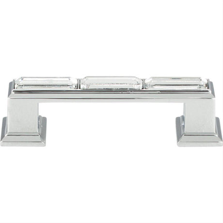 Atlas Homewares 341-CH Legacy Crystal Pull 3" Center to Center Polished Chrome